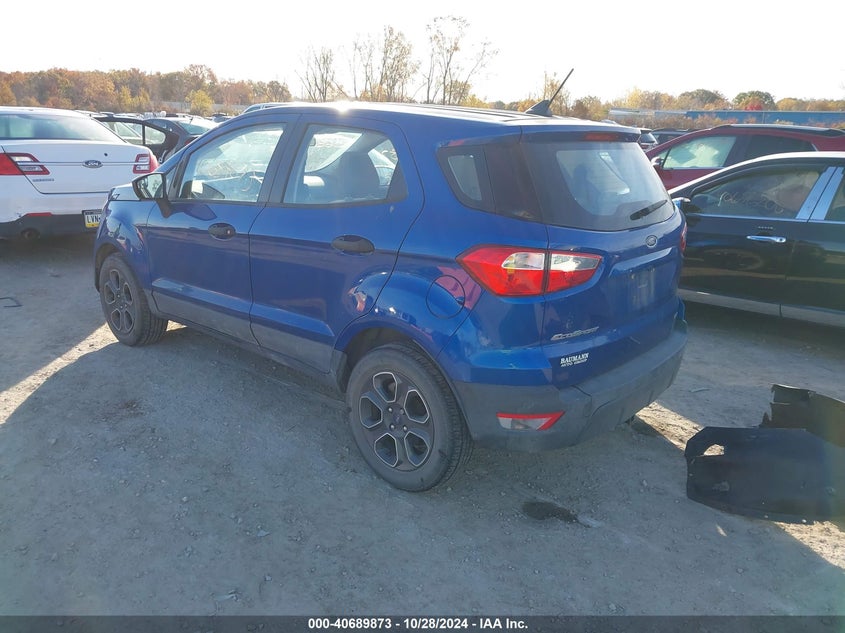 VIN MAJ3S2FE4LC371631 2020 FORD ECOSPORT S