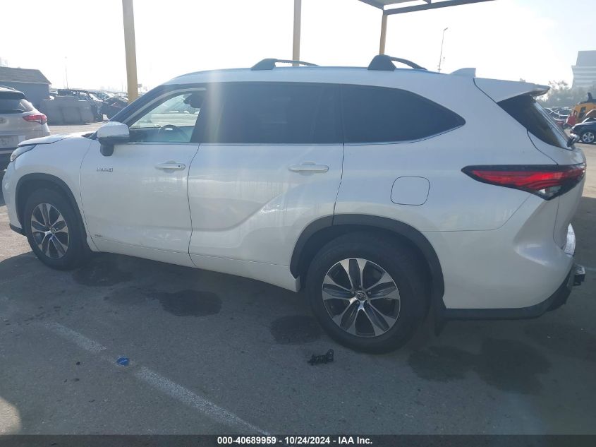 2020 Toyota Highlander Hybrid Xle VIN: 5TDHBRCH0LS500535 Lot: 40689959