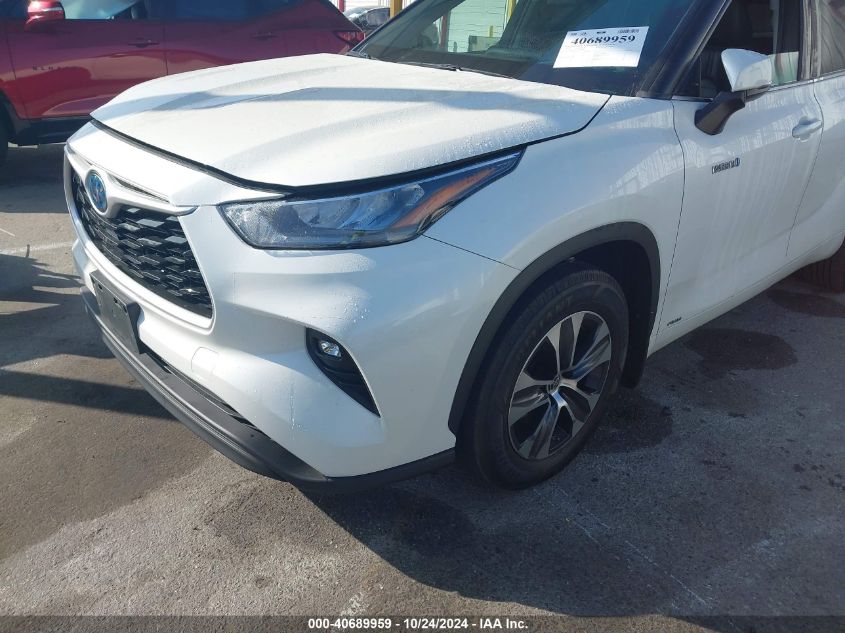 2020 Toyota Highlander Hybrid Xle VIN: 5TDHBRCH0LS500535 Lot: 40689959