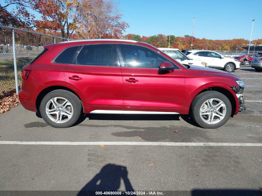 2018 Audi Q5 2.0T Premium/2.0T Tech Premium VIN: WA1ANAFY1J2114744 Lot: 40690008