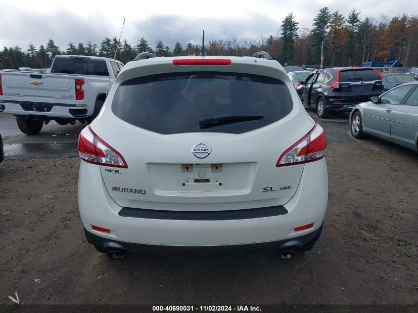 2012 Nissan Murano Sl VIN: JN8AZ1MW0CW236782 Lot: 40690031