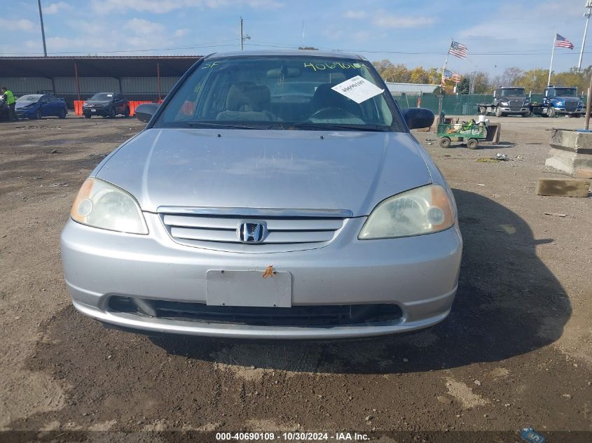 2003 Honda Civic Lx VIN: 1HGES16533L013130 Lot: 40690109