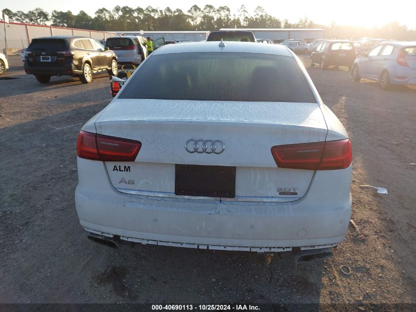 2016 Audi A6 2.0T Premium Plus VIN: WAUGFAFC1GN083503 Lot: 40690113