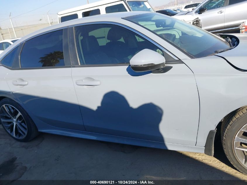 2022 Honda Civic Touring VIN: 2HGFE1F99NH317089 Lot: 40690121