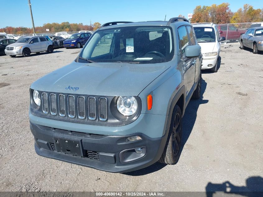 2017 Jeep Renegade Latitude 4X4 VIN: ZACCJBBB5HPF70988 Lot: 40690142