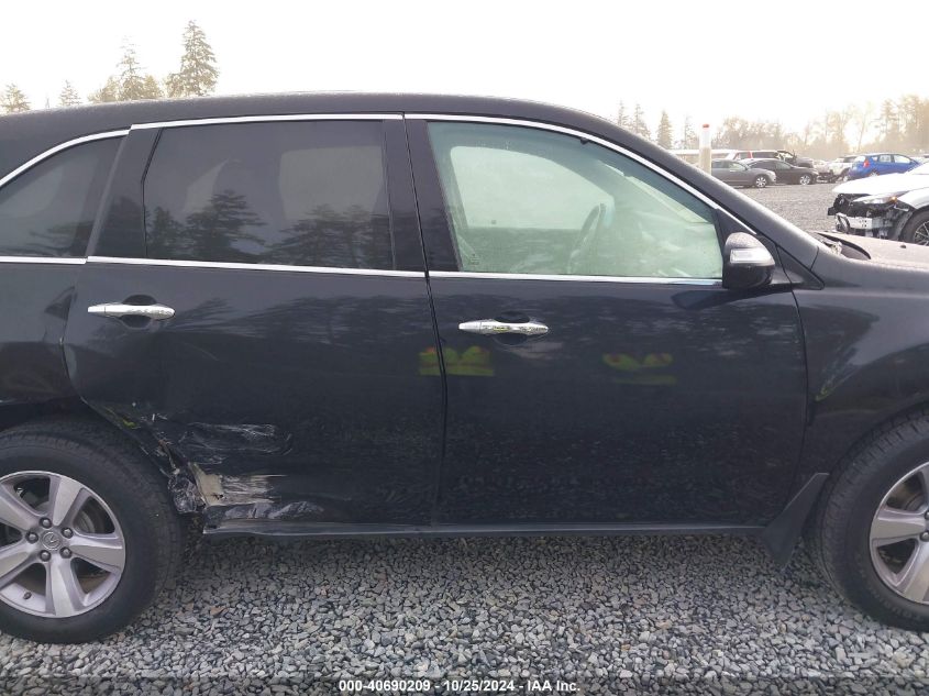 2013 Acura Mdx VIN: 2HNYD2H2XDH513146 Lot: 40690209