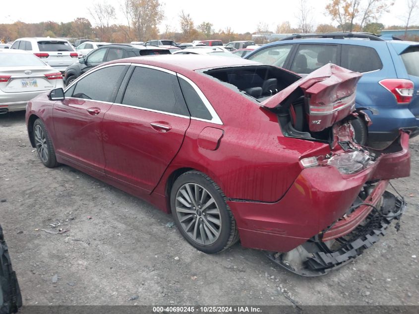 2018 Lincoln Mkz Premiere VIN: 3LN6L5B93JR609722 Lot: 40690245