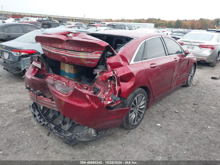 2018 Lincoln Mkz Premiere VIN: 3LN6L5B93JR609722 Lot: 40690245