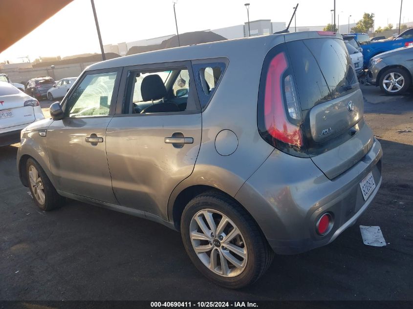 2018 Kia Soul + VIN: KNDJP3A55J7595075 Lot: 40690411