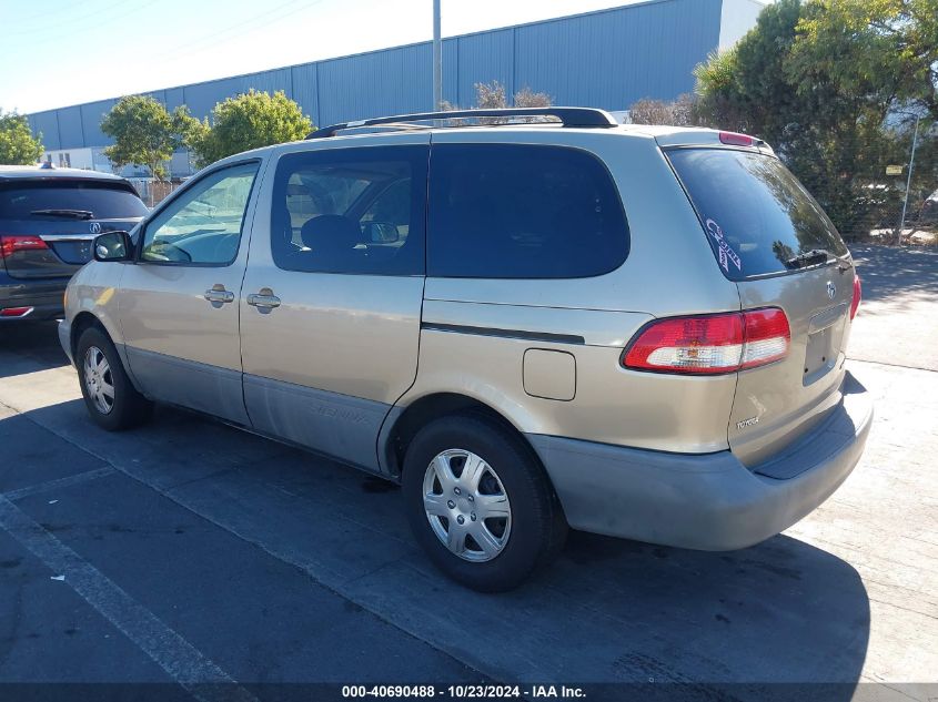 2002 Toyota Sienna Le VIN: 4T3ZF13C52U484117 Lot: 40690488