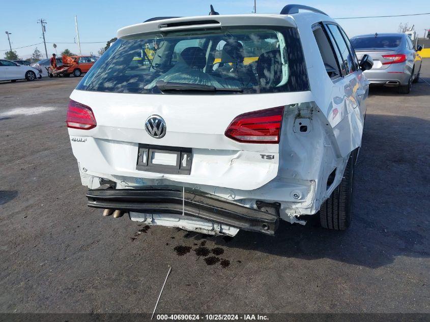 2018 Volkswagen Golf Sportwagen Tsi S/Tsi Se VIN: 3VWD17AUXJM766614 Lot: 40690624