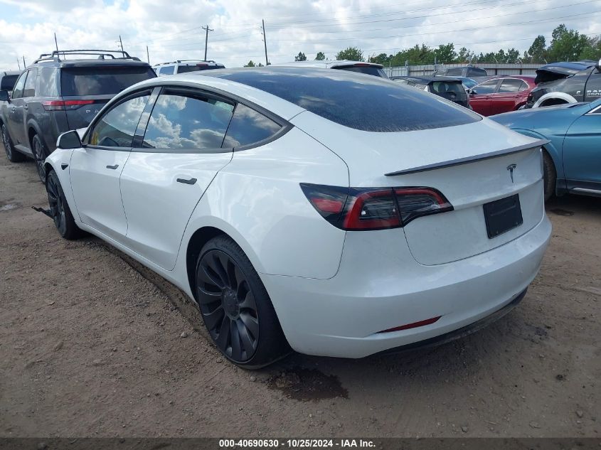 VIN 5YJ3E1EC6PF693076 2023 TESLA MODEL 3 no.3