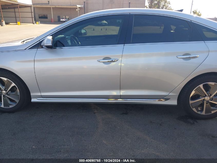 2018 Hyundai Sonata Hybrid Limited VIN: KMHE34L33JA082355 Lot: 40690765