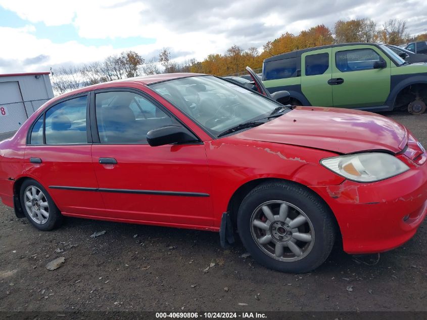 2005 Honda Civic Sdn Vp VIN: 1HGES16355L003801 Lot: 40690806