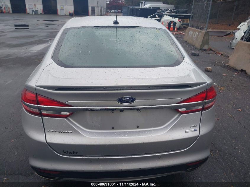 2017 Ford Fusion Se VIN: 3FA6P0T90HR237699 Lot: 40691031