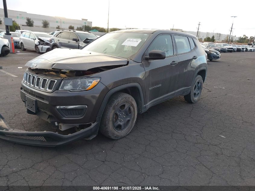 VIN 3C4NJCAB2KT613795 2019 Jeep Compass, Sport Fwd no.2