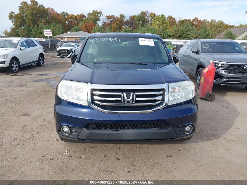 2014 Honda Pilot Ex-L VIN: 5FNYF4H76EB012110 Lot: 40691225