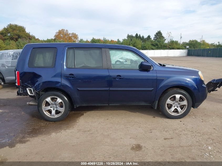 2014 Honda Pilot Ex-L VIN: 5FNYF4H76EB012110 Lot: 40691225