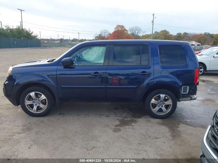 2014 Honda Pilot Ex-L VIN: 5FNYF4H76EB012110 Lot: 40691225