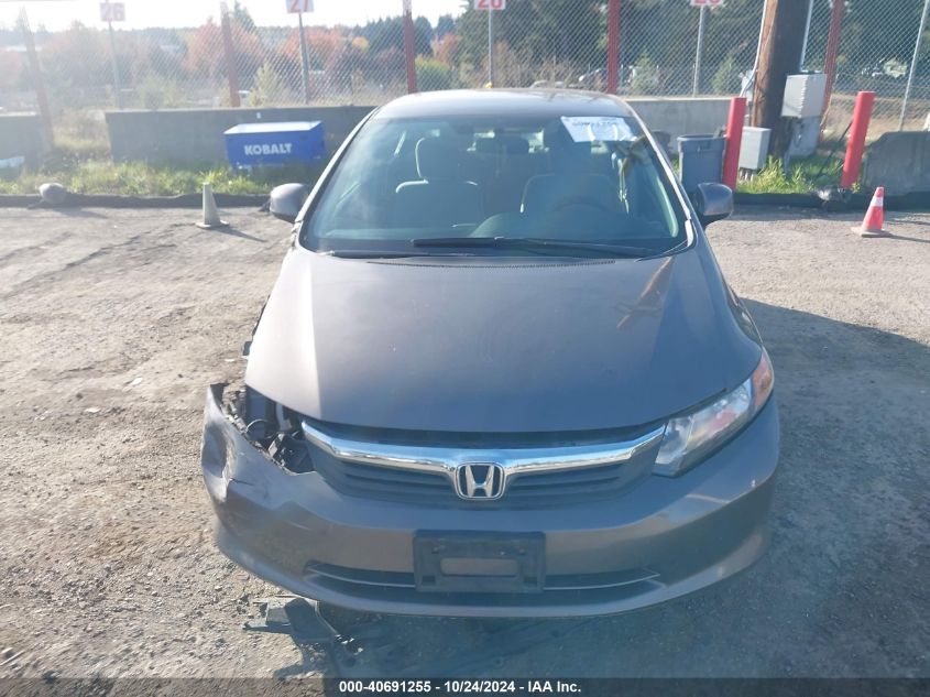 2012 Honda Civic Sdn Lx VIN: 19XFB2F57CE343452 Lot: 40691255