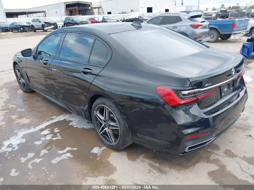 2022 BMW 750 I xDrive VIN: WBA7U2C00NCK03130 Lot: 40691291