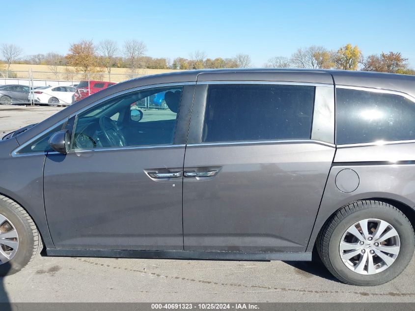 2016 Honda Odyssey Ex-L VIN: 5FNRL5H69GB002460 Lot: 40691323