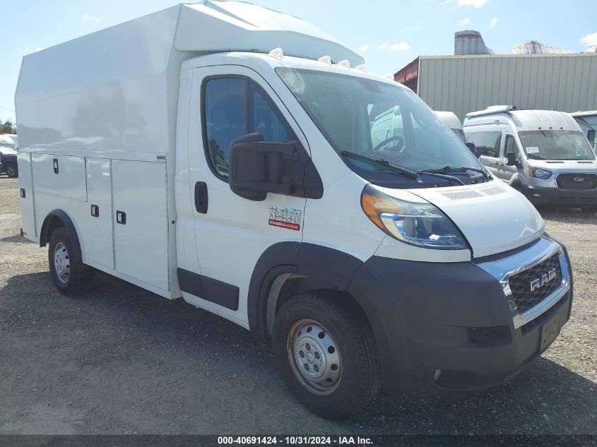 2021 Ram Promaster 3500 Cutaway Low Roof VIN: 3C7WRVKGXME545291 Lot: 40691424