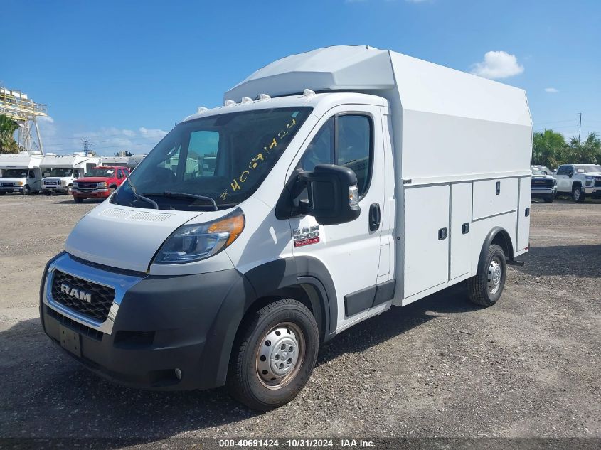 2021 Ram Promaster 3500 Cutaway Low Roof VIN: 3C7WRVKGXME545291 Lot: 40691424