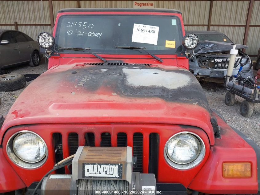 1997 Jeep Wrangler Se VIN: 1J4FY29P6VP541237 Lot: 40691488