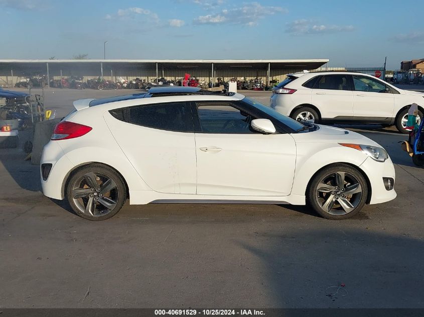 2014 HYUNDAI VELOSTER TURBO W/BLACK - KMHTC6AE9EU201750