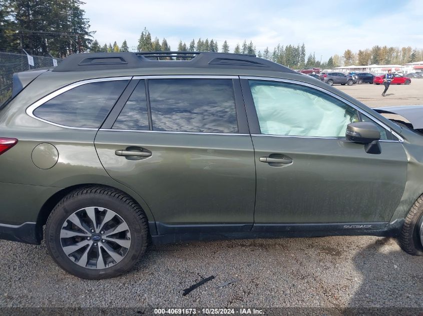 2015 Subaru Outback 3.6R Limited VIN: 4S4BSENC8F3333729 Lot: 40691673