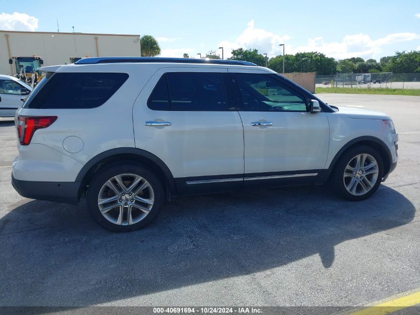 2017 Ford Explorer Limited VIN: 1FM5K8F87HGE20185 Lot: 40691694