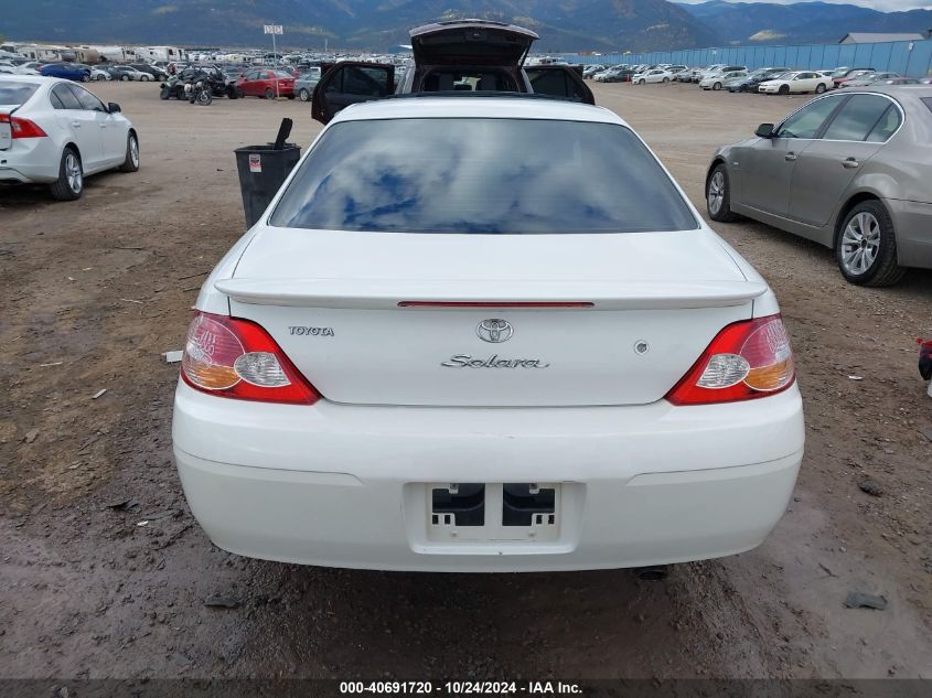 2002 Toyota Camry Solara Sle V6 VIN: 2T1CF28P52C599902 Lot: 40691720