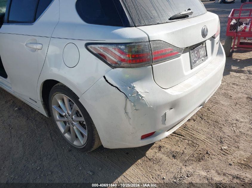 2012 Lexus Ct 200H Premium VIN: JTHKD5BH2C2067719 Lot: 40691840
