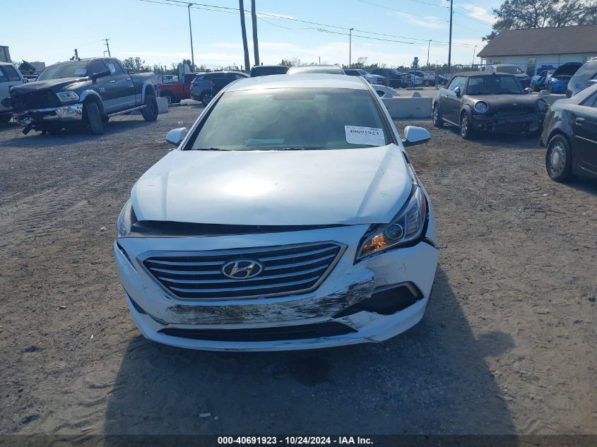 2016 Hyundai Sonata Se VIN: 5NPE24AF5GH289142 Lot: 40691923