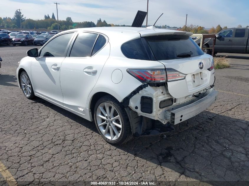 2013 LEXUS CT 200H VIN: JTHKD5BH9D2173411