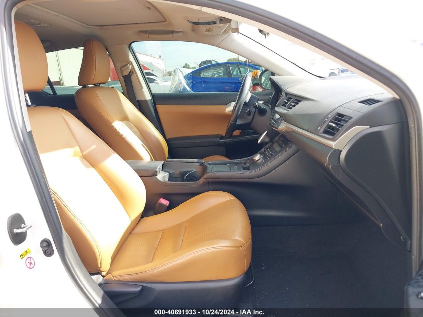 2013 LEXUS CT 200H VIN: JTHKD5BH9D2173411