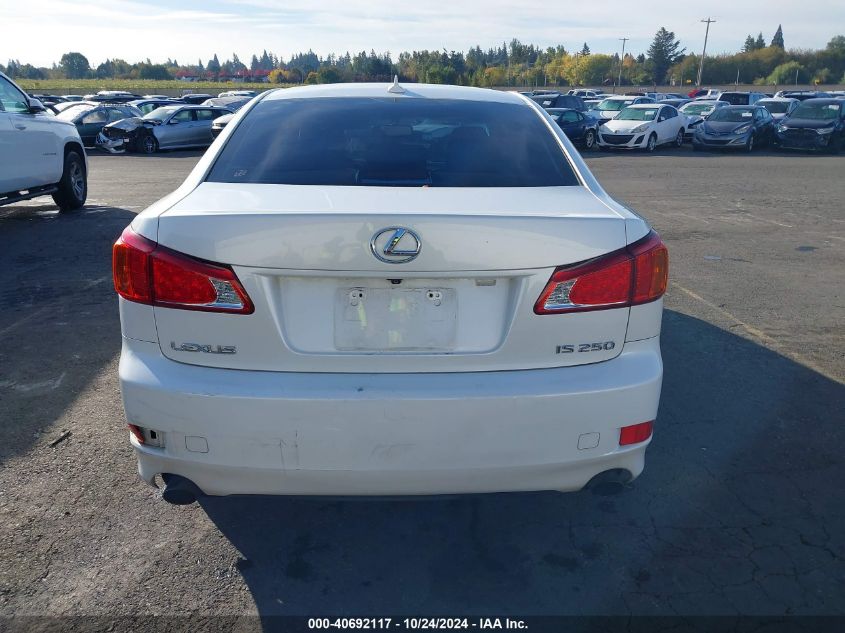 2010 Lexus Is 250 VIN: JTHBF5C21A2095092 Lot: 40692117