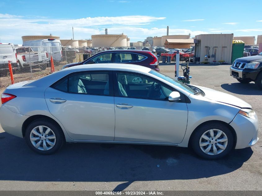 2014 Toyota Corolla Le/Le Plus/Le Premium VIN: 5YFBURHE7EP119999 Lot: 40692165