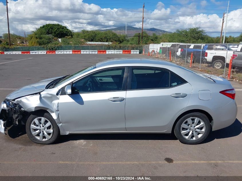 2014 Toyota Corolla Le/Le Plus/Le Premium VIN: 5YFBURHE7EP119999 Lot: 40692165