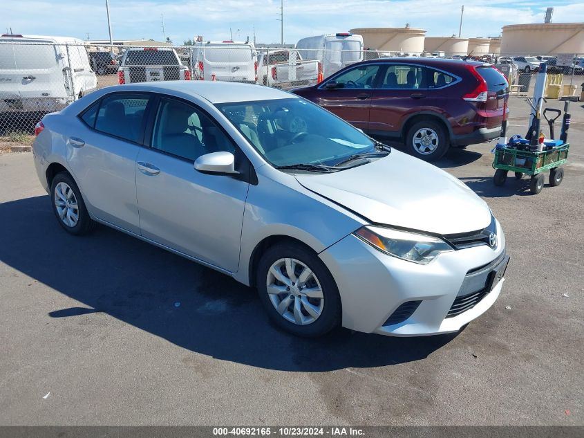 2014 Toyota Corolla Le/Le Plus/Le Premium VIN: 5YFBURHE7EP119999 Lot: 40692165