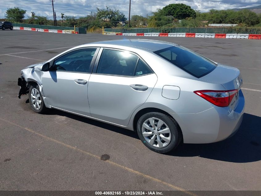 2014 Toyota Corolla Le/Le Plus/Le Premium VIN: 5YFBURHE7EP119999 Lot: 40692165