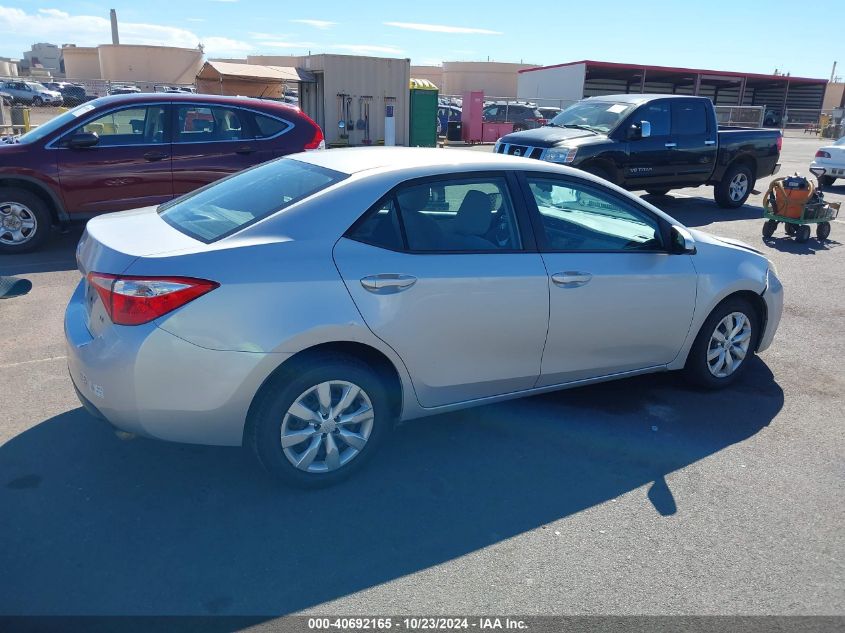 2014 Toyota Corolla Le/Le Plus/Le Premium VIN: 5YFBURHE7EP119999 Lot: 40692165