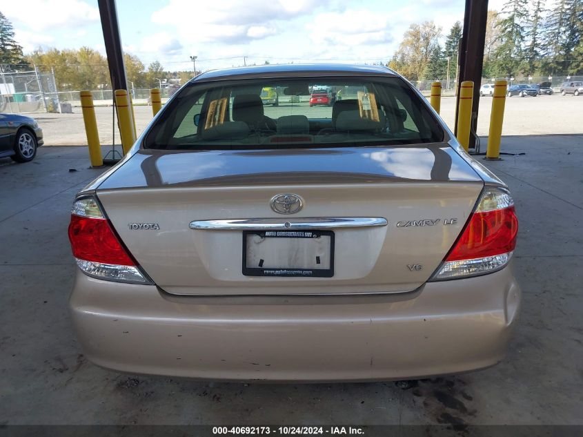 2005 Toyota Camry Le V6 VIN: 4T1BF30K15U110545 Lot: 40692173