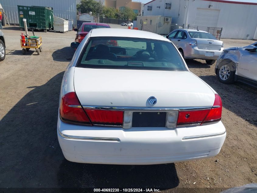 2001 Mercury Grand Marquis Ls VIN: 2MEFM75W31X660586 Lot: 40692230