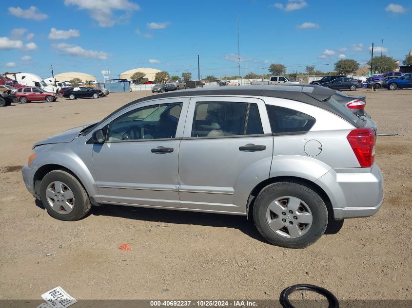 2007 Dodge Caliber VIN: 1B3HB28B67D262012 Lot: 40692237