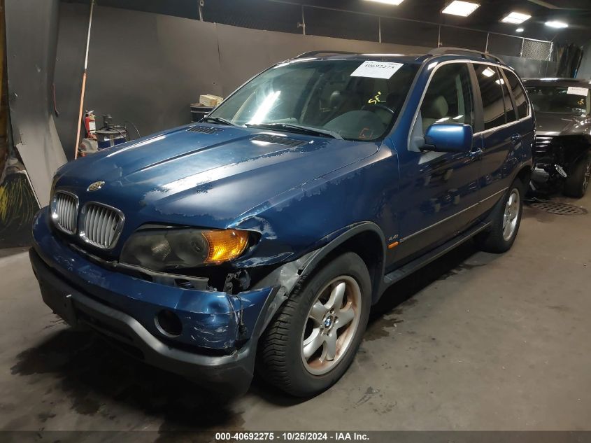 2002 BMW X5 4.4I VIN: 5UXFB33572LH35946 Lot: 40692275