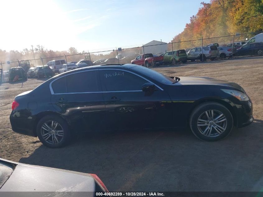 2012 Infiniti G37X VIN: JN1CV6AR4CM681021 Lot: 40692289