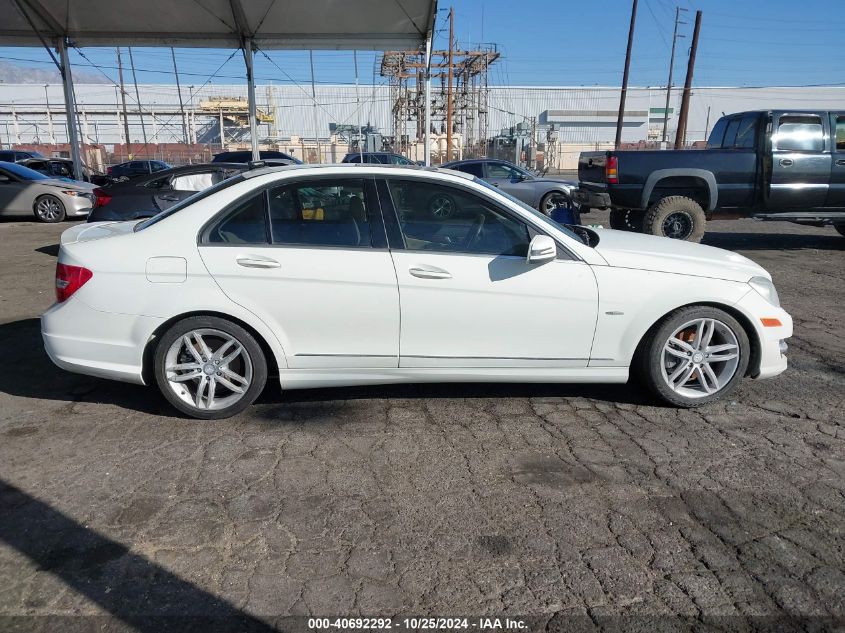 2012 Mercedes-Benz C 250 250 VIN: WDDGF4HB9CR240325 Lot: 40692292