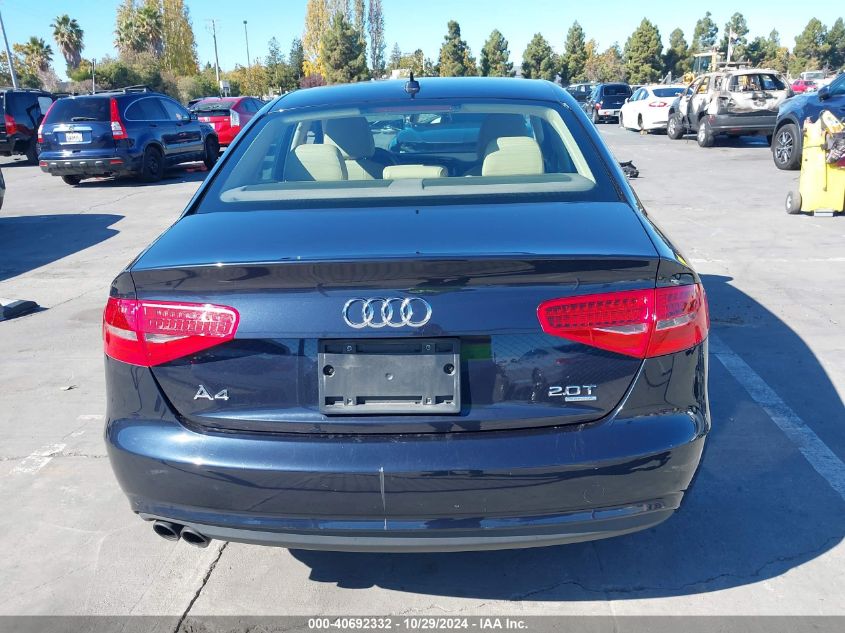 2013 Audi A4 2.0T Premium VIN: WAUFFAFL3DN005229 Lot: 40692332